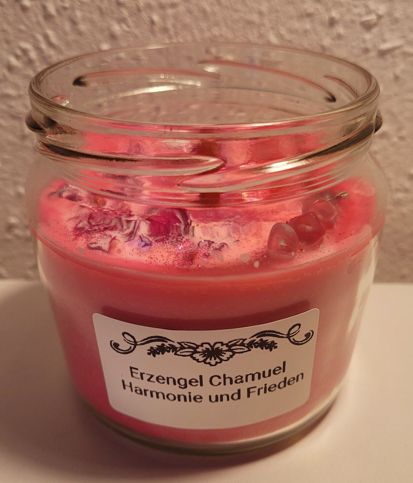 Engelkerze im Glas