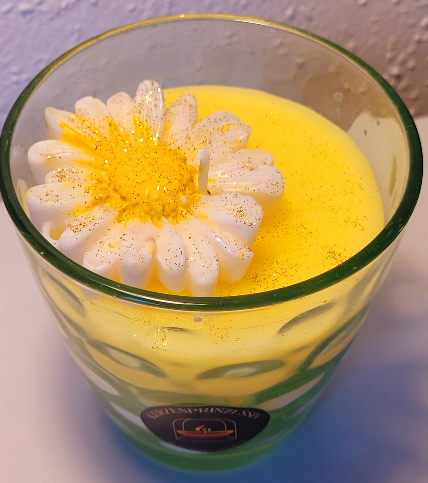 Sonnenlicht Blume - Kerze im Glas