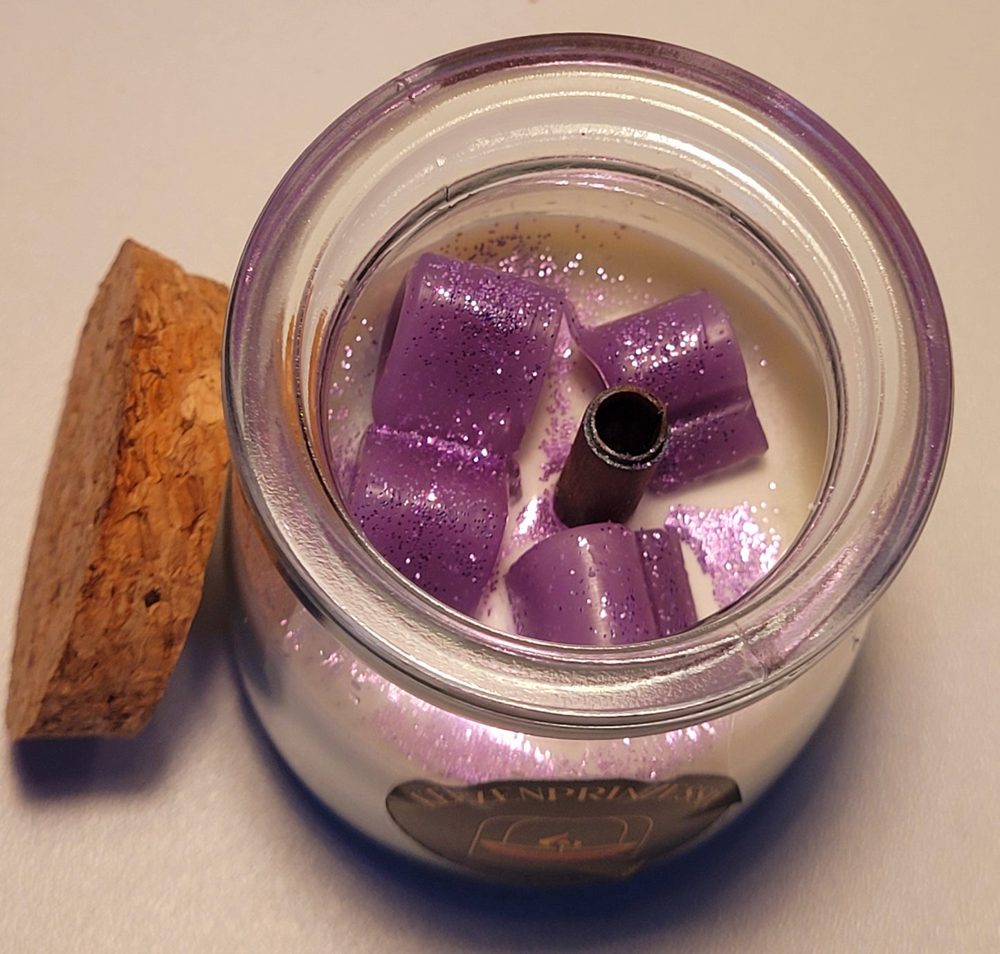 Licht mit Herz / Kerze im Glas pro Stück