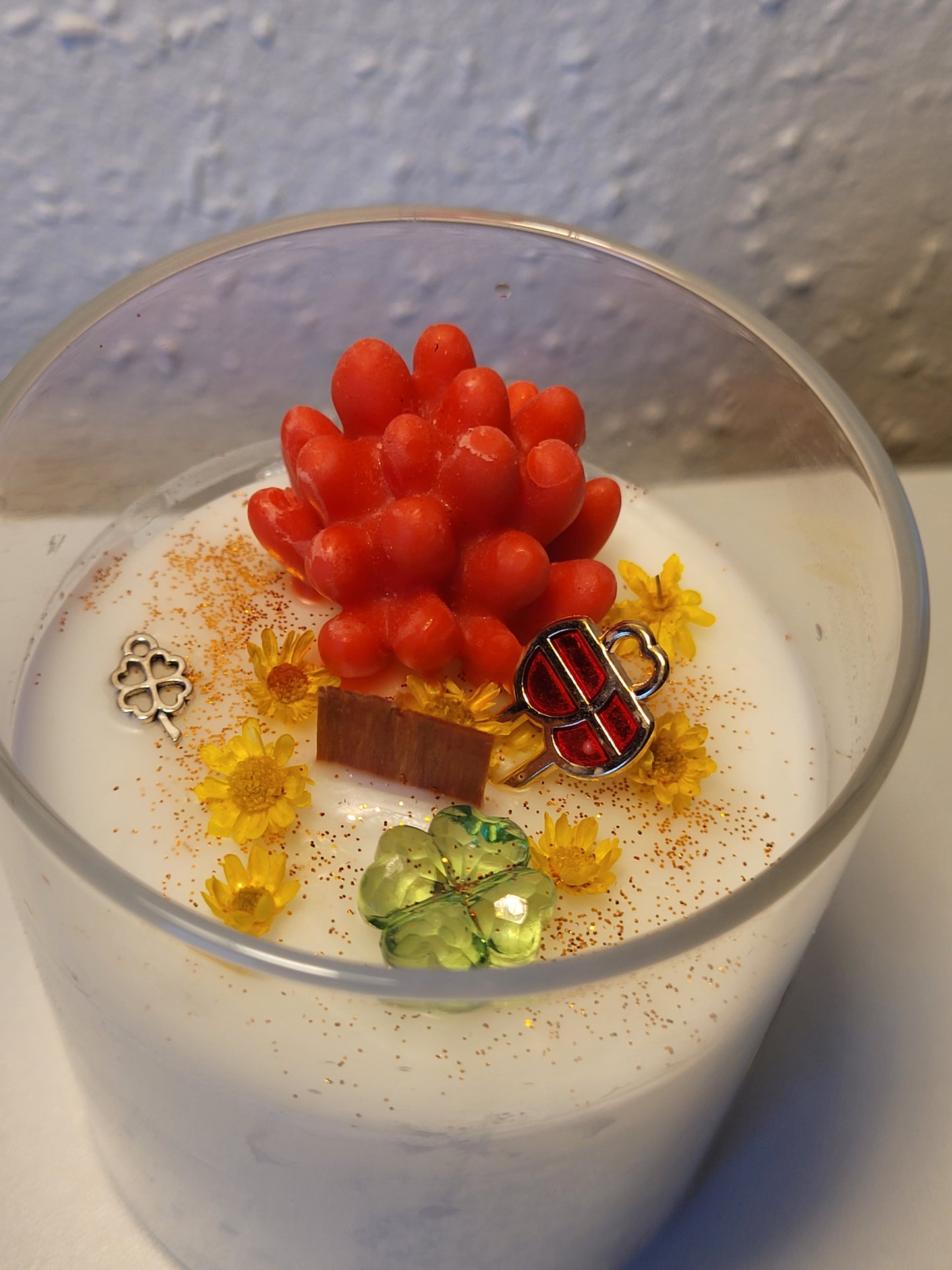 Kerze im Glas - Glückskerze