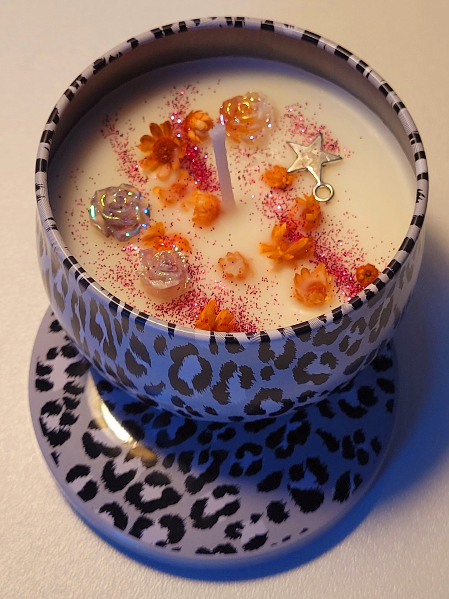 Kerzen in Metalldosen 4 Stück