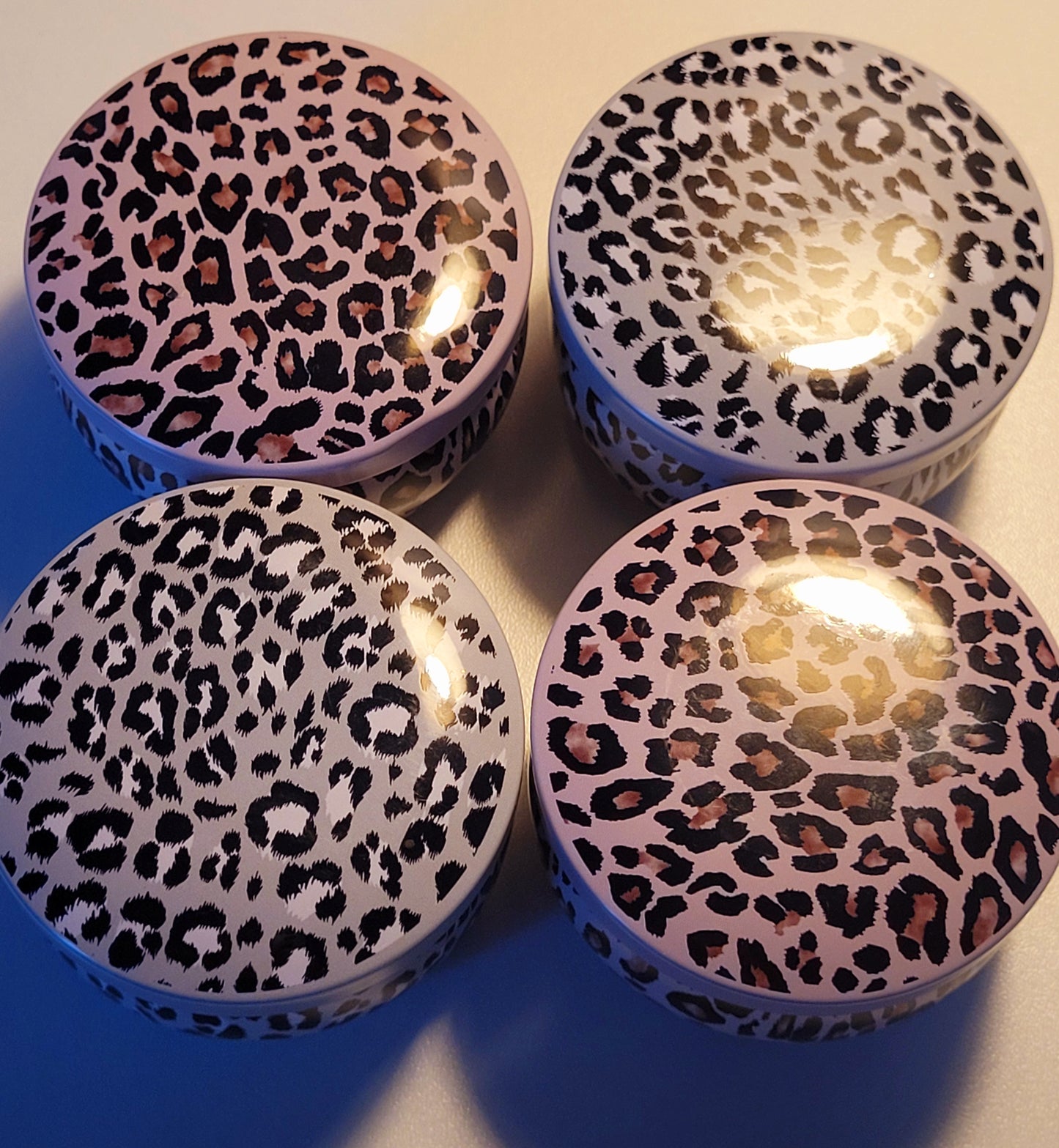 Kerzen in Metalldosen 4 Stück