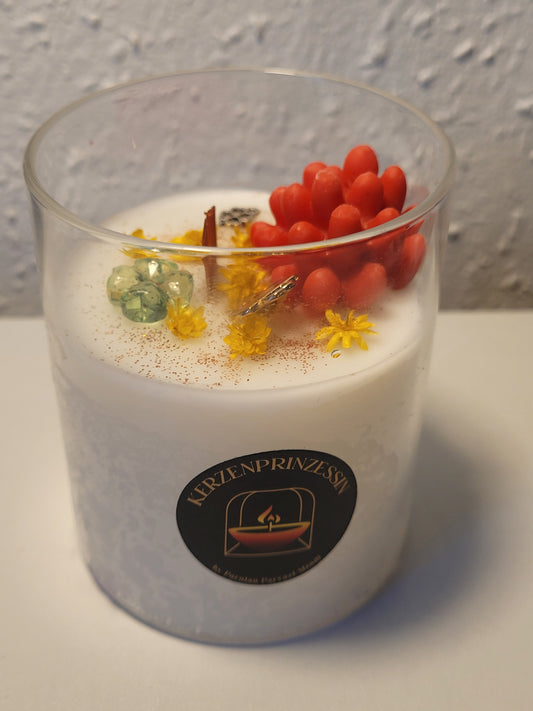 Kerze im Glas - Glückskerze