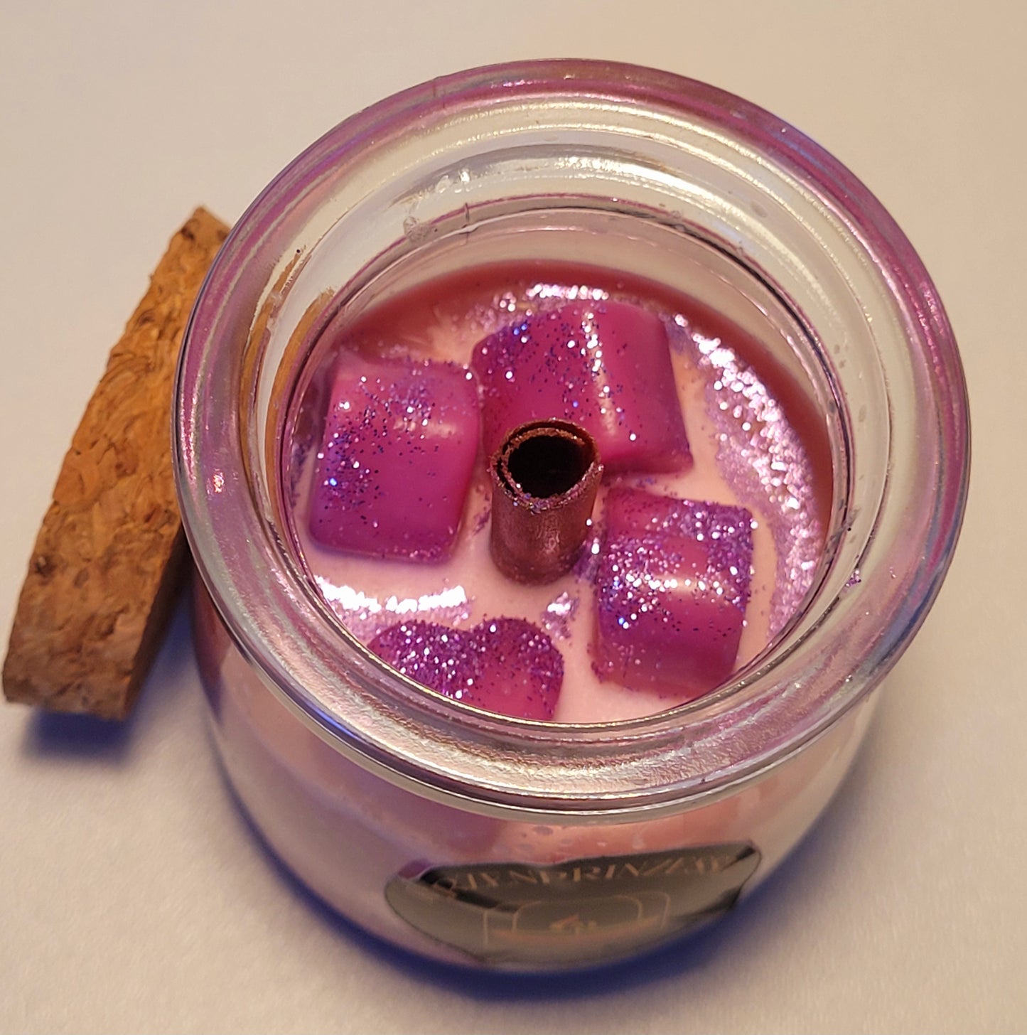 Licht mit Herz / Kerze im Glas pro Stück