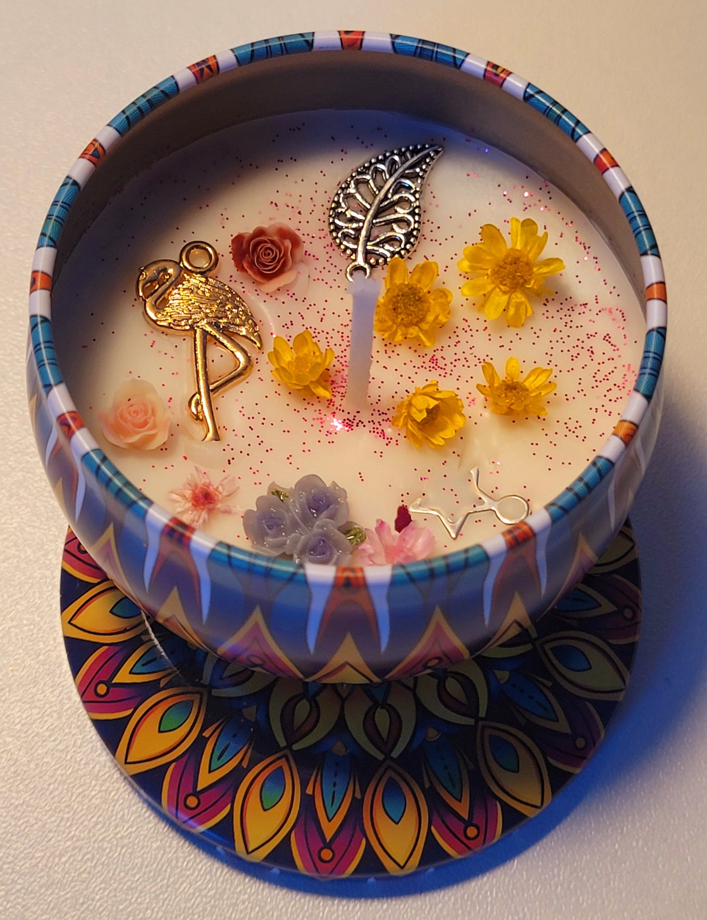 Kerzen in Metalldosen 4Stück