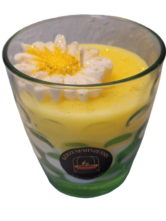 Sonnenlicht Blume - Kerze im Glas