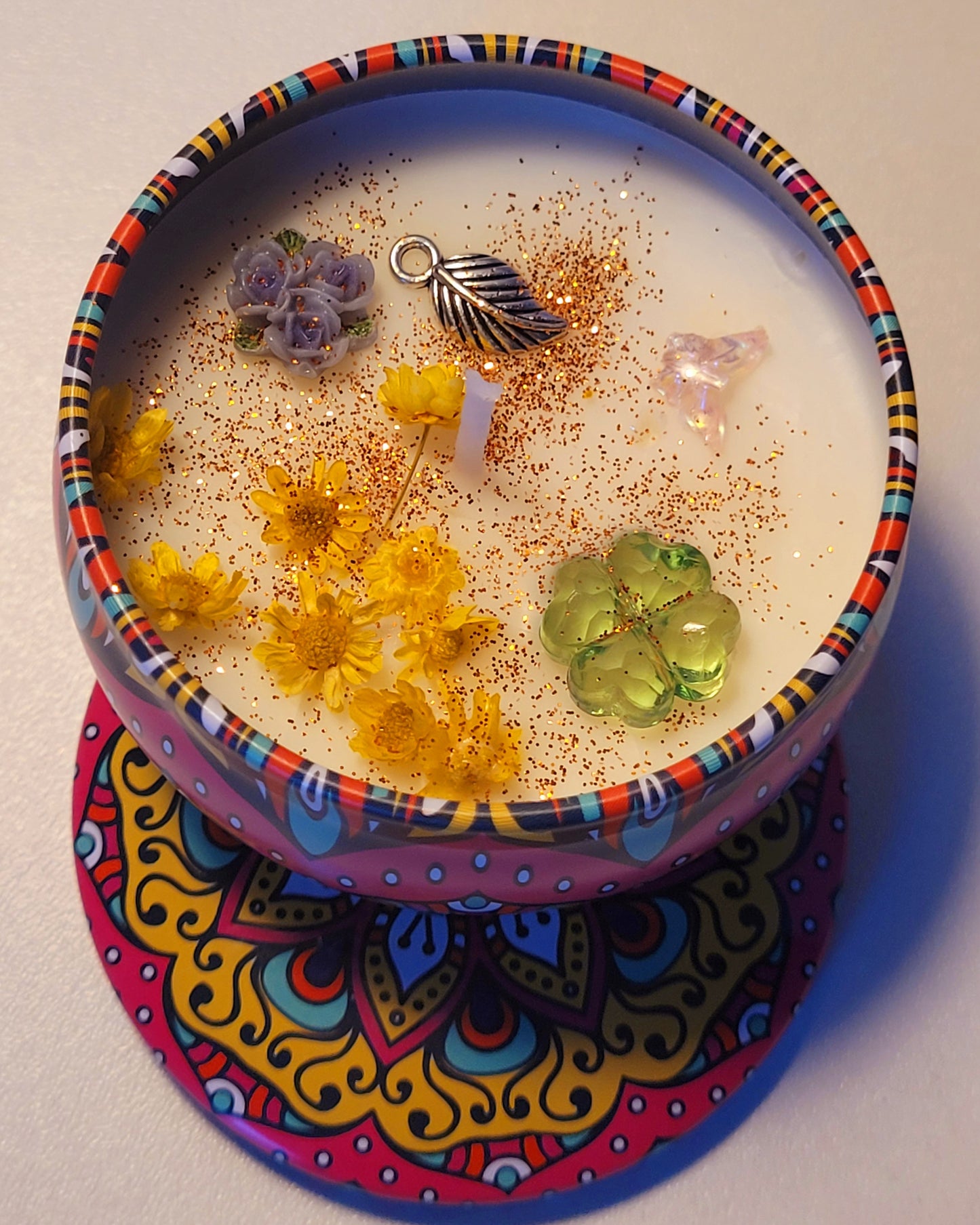 Kerzen in Metalldosen 4Stück