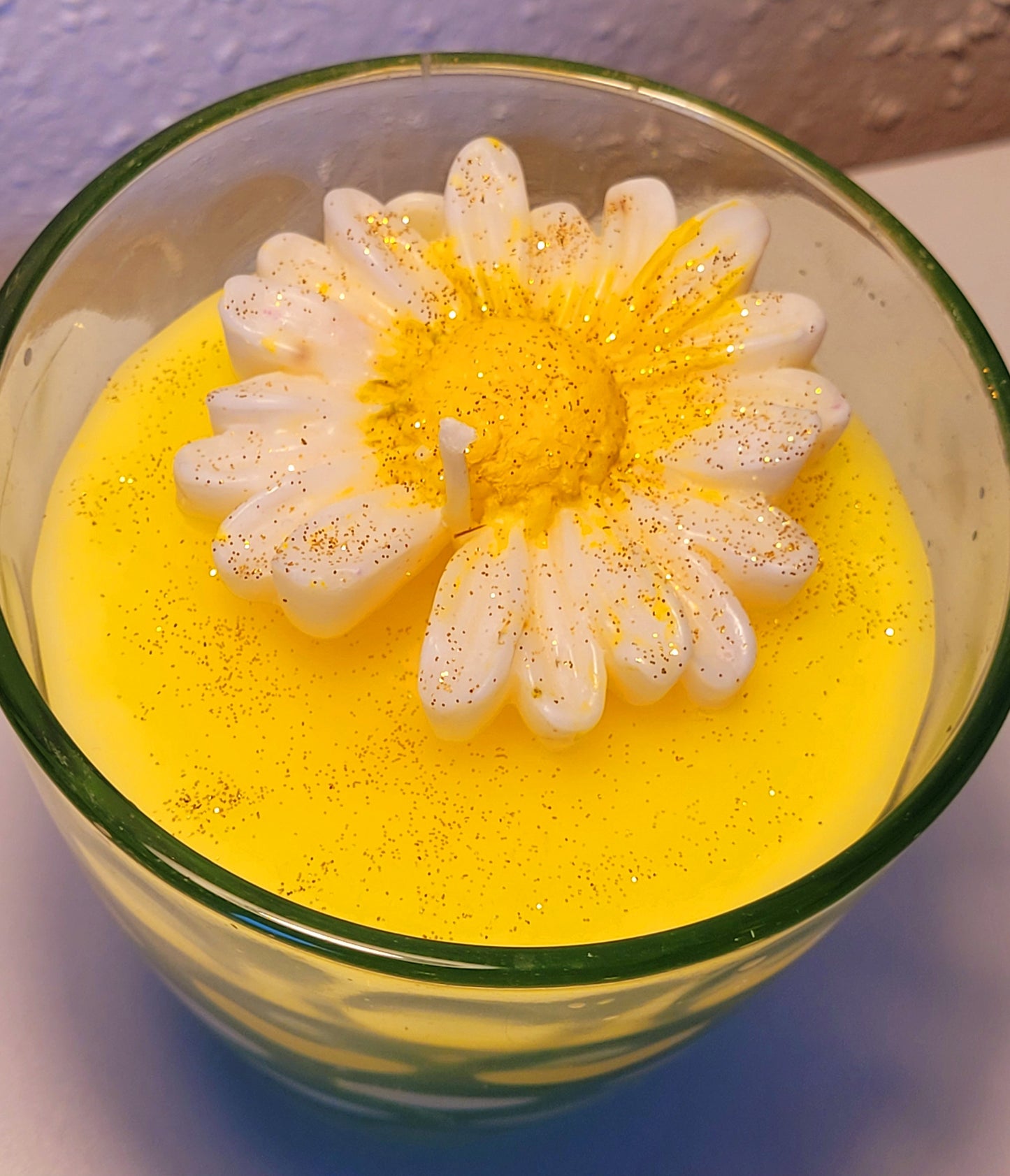 Sonnenlicht Blume - Kerze im Glas