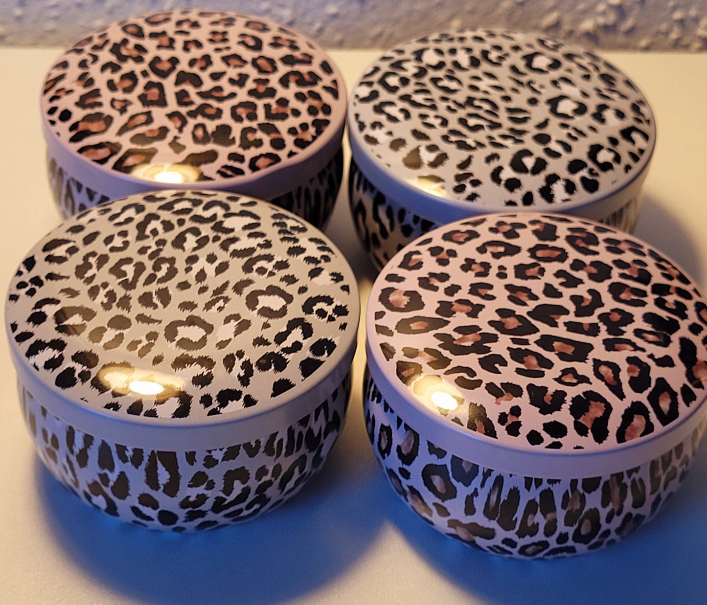 Kerzen in Metalldosen 4 Stück