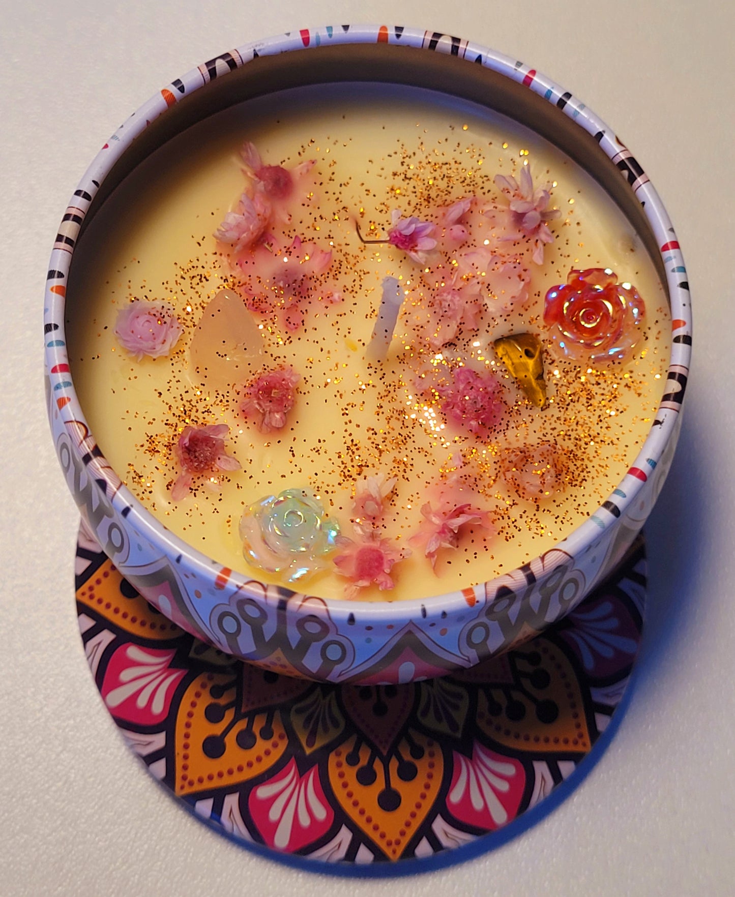 Kerzen in Metalldosen 4Stück