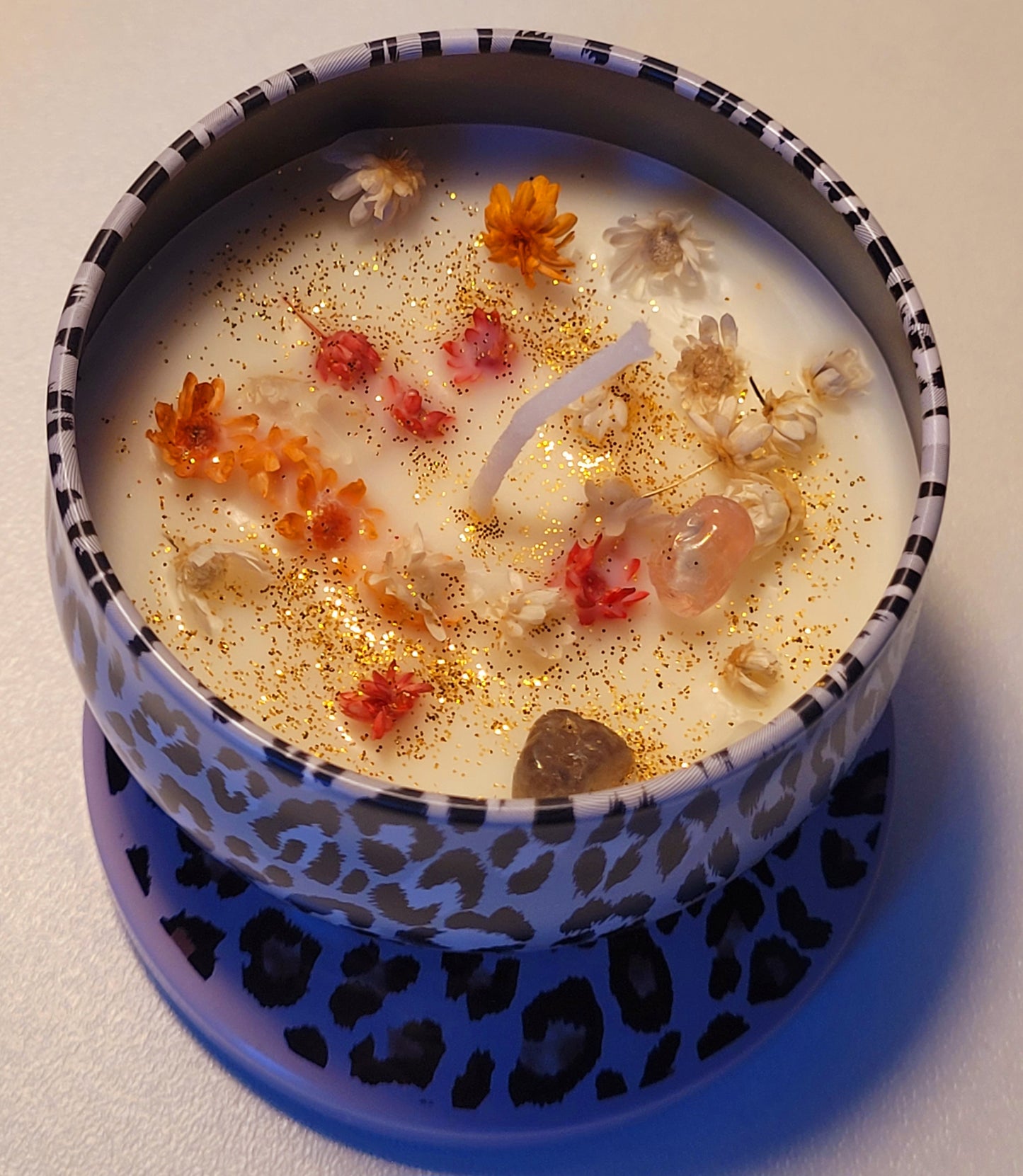 Kerzen in Metalldosen 4 Stück