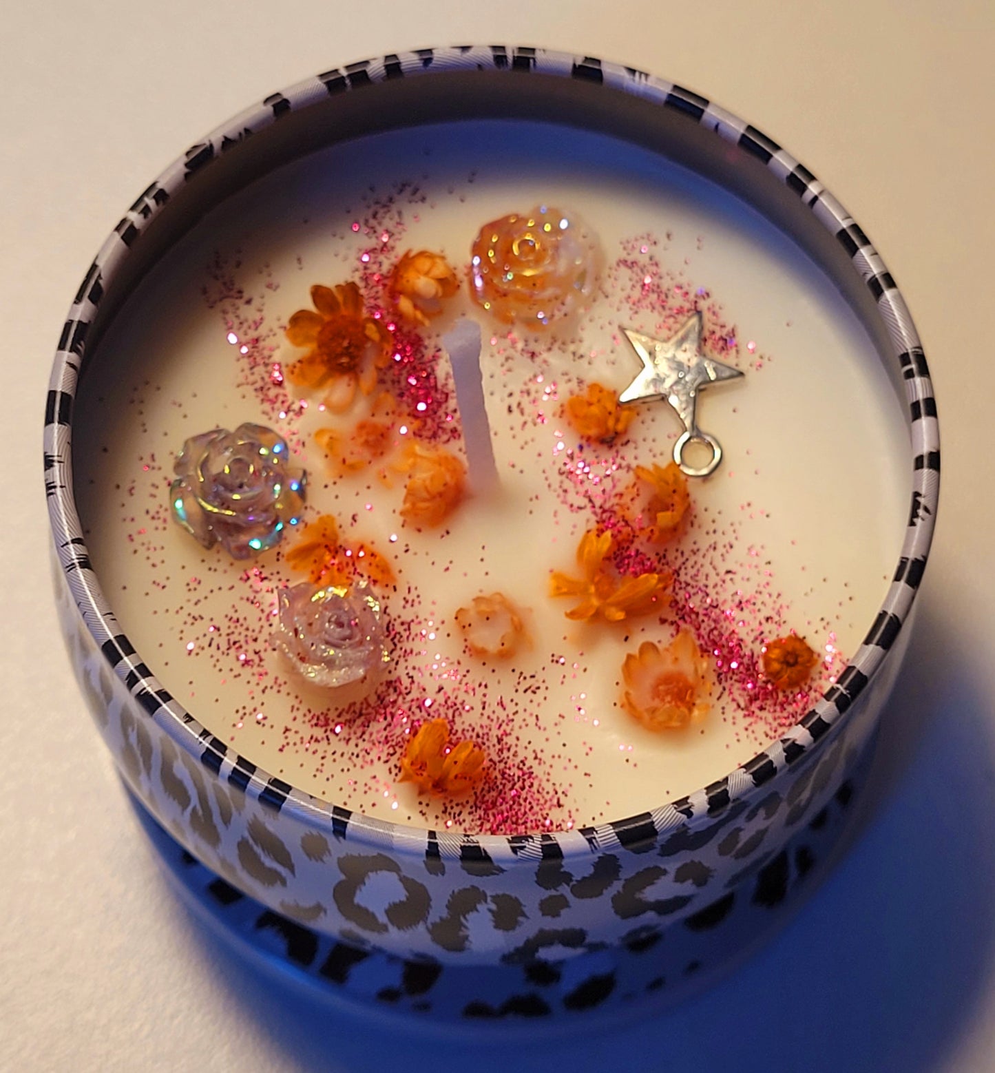 Kerzen in Metalldosen 4 Stück