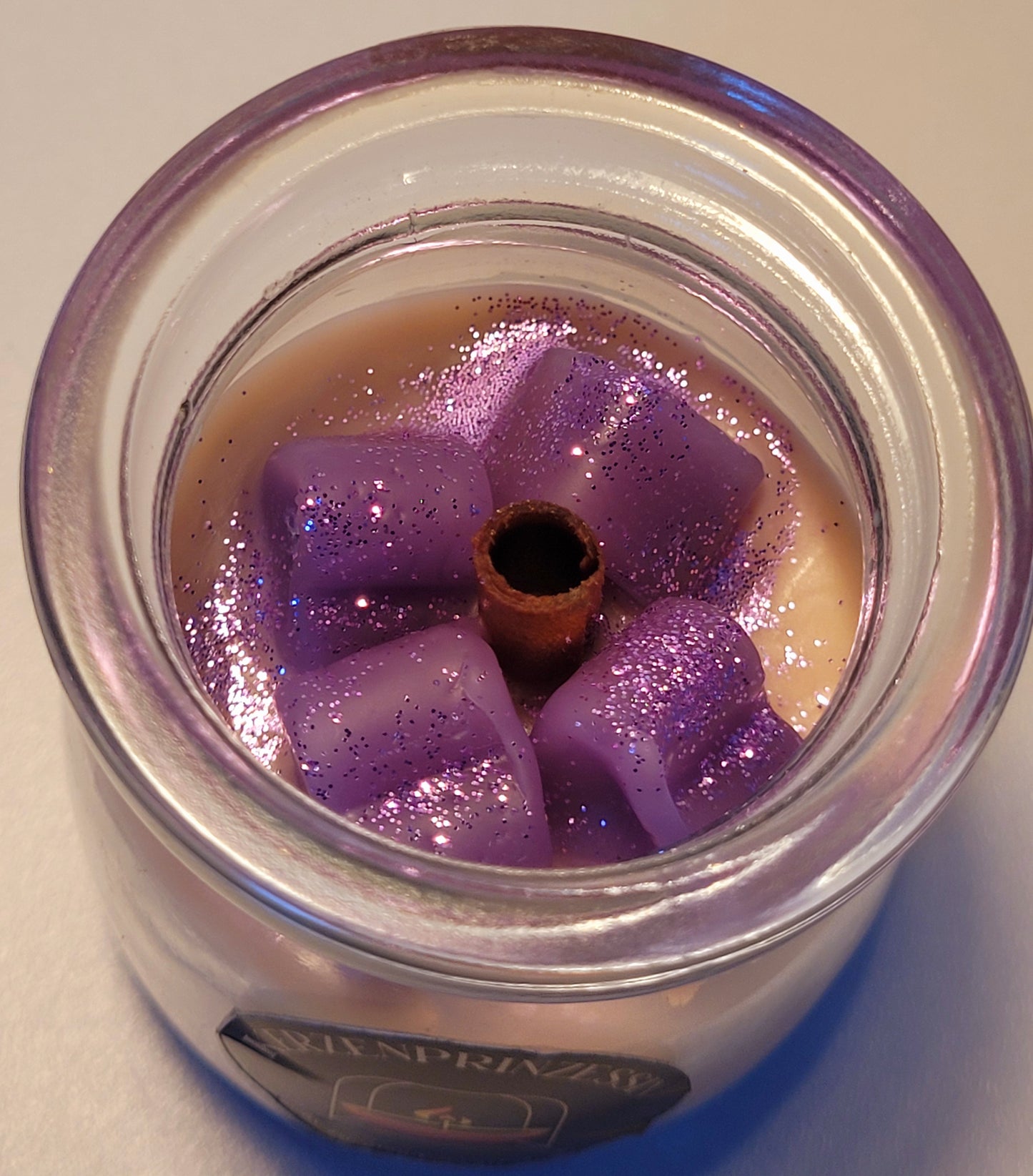 Licht mit Herz / Kerze im Glas pro Stück