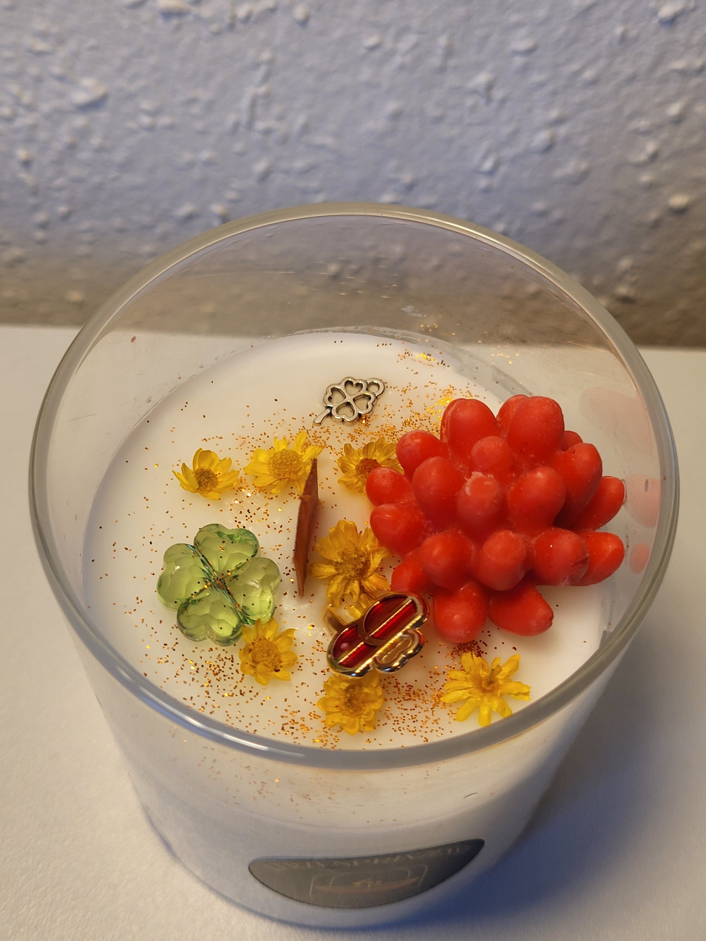 Kerze im Glas - Glückskerze