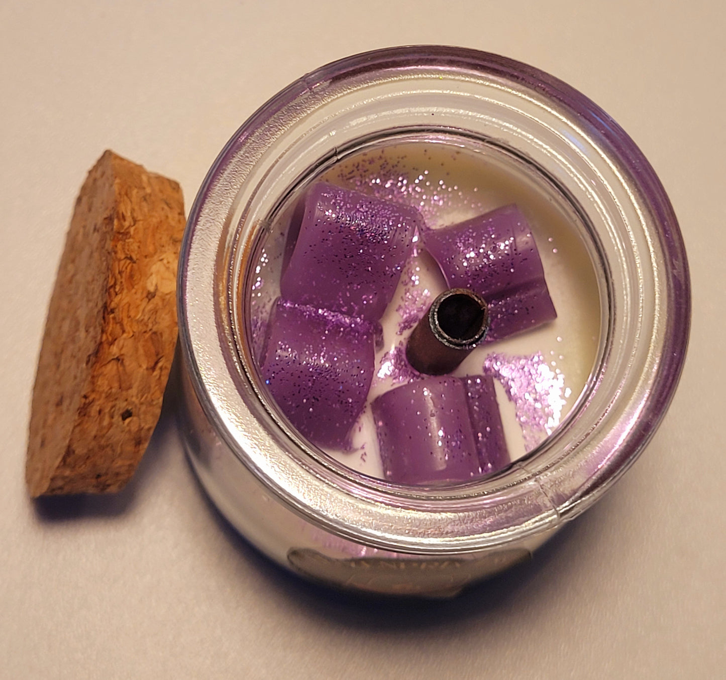 Licht mit Herz / Kerze im Glas pro Stück