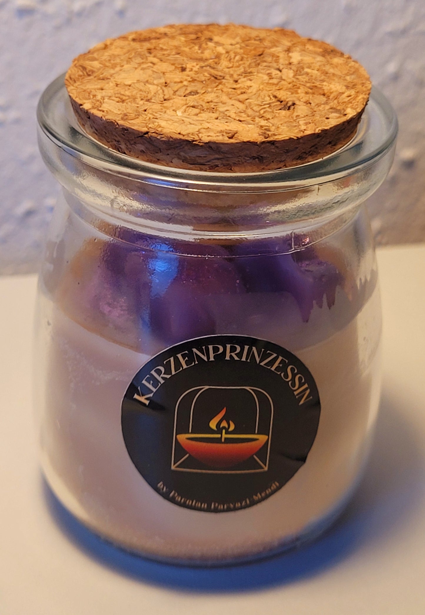 Licht mit Herz / Kerze im Glas pro Stück