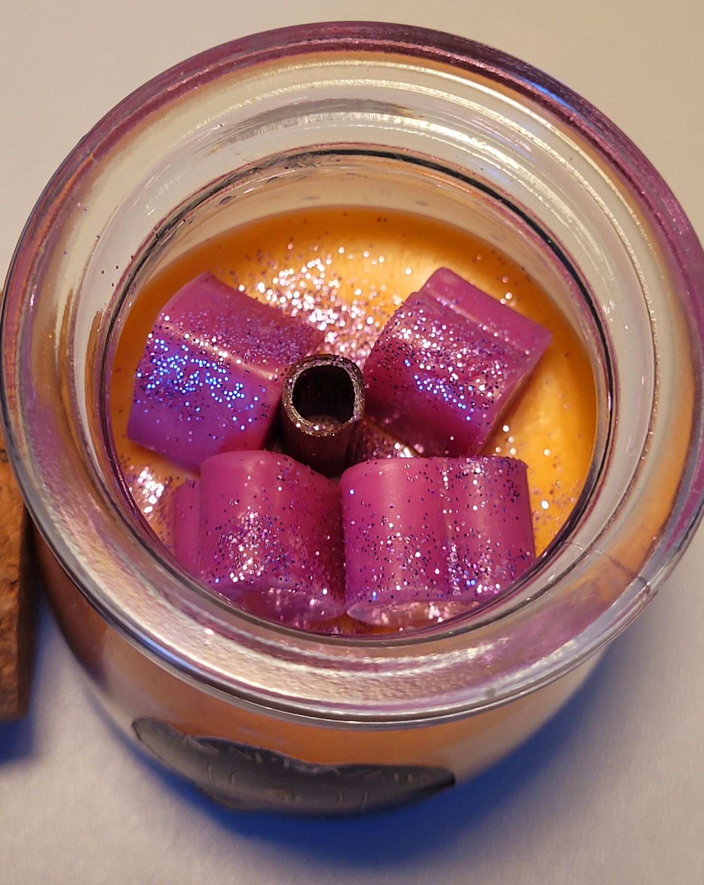 Licht mit Herz / Kerze im Glas pro Stück