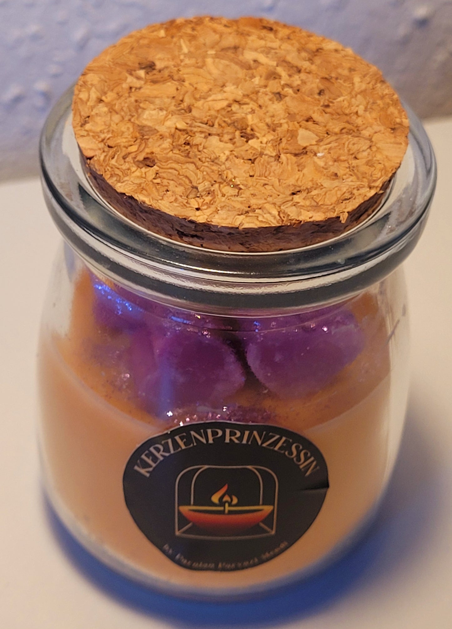 Licht mit Herz / Kerze im Glas pro Stück