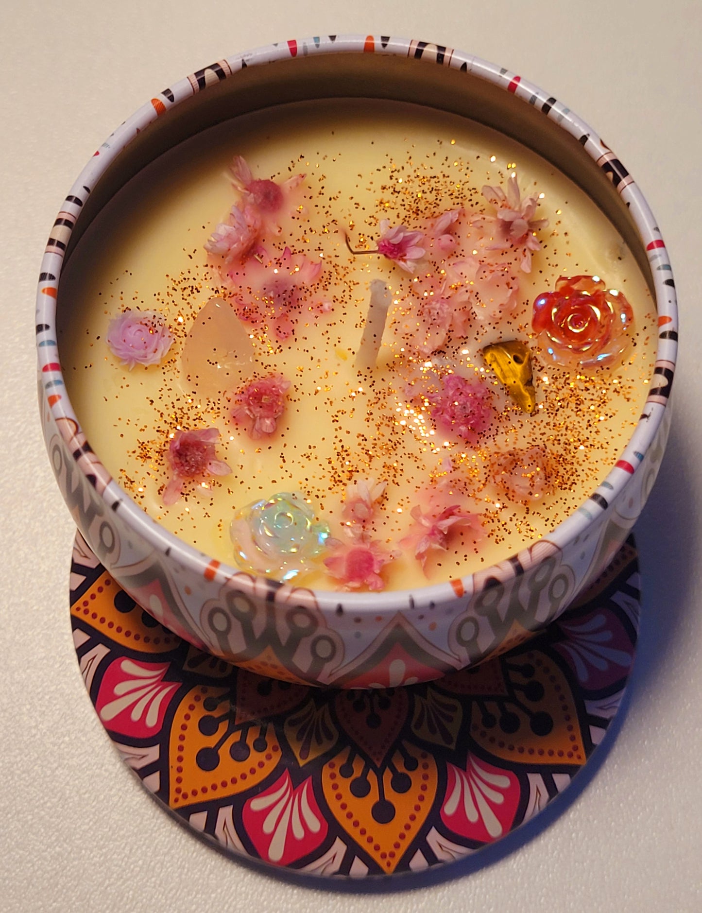 Kerzen in Metalldosen 4Stück