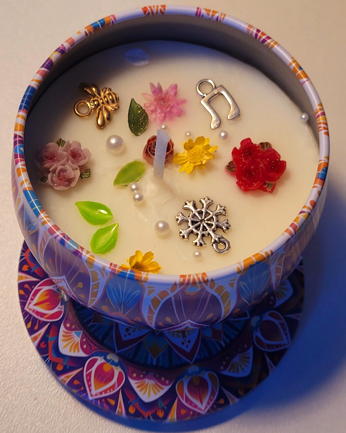 Kerzen in Metalldosen 4Stück